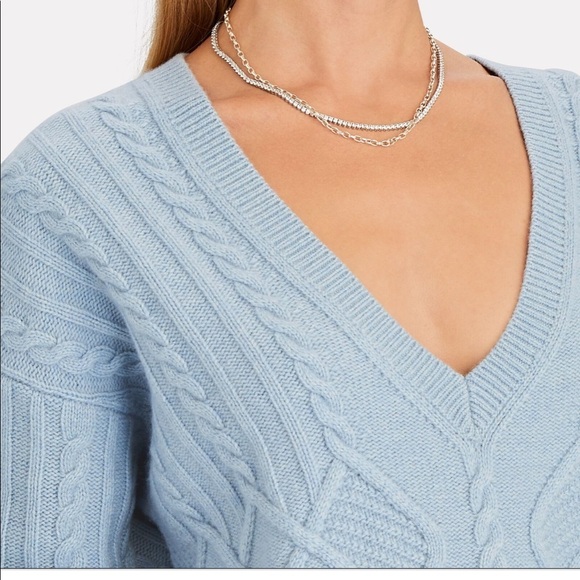 New! Intermix medium Adley cashmere/wool cable knit sweater. - Picture 10 of 12